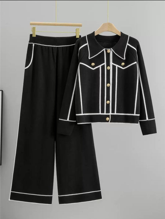 Women’s striped luxury co-ord set