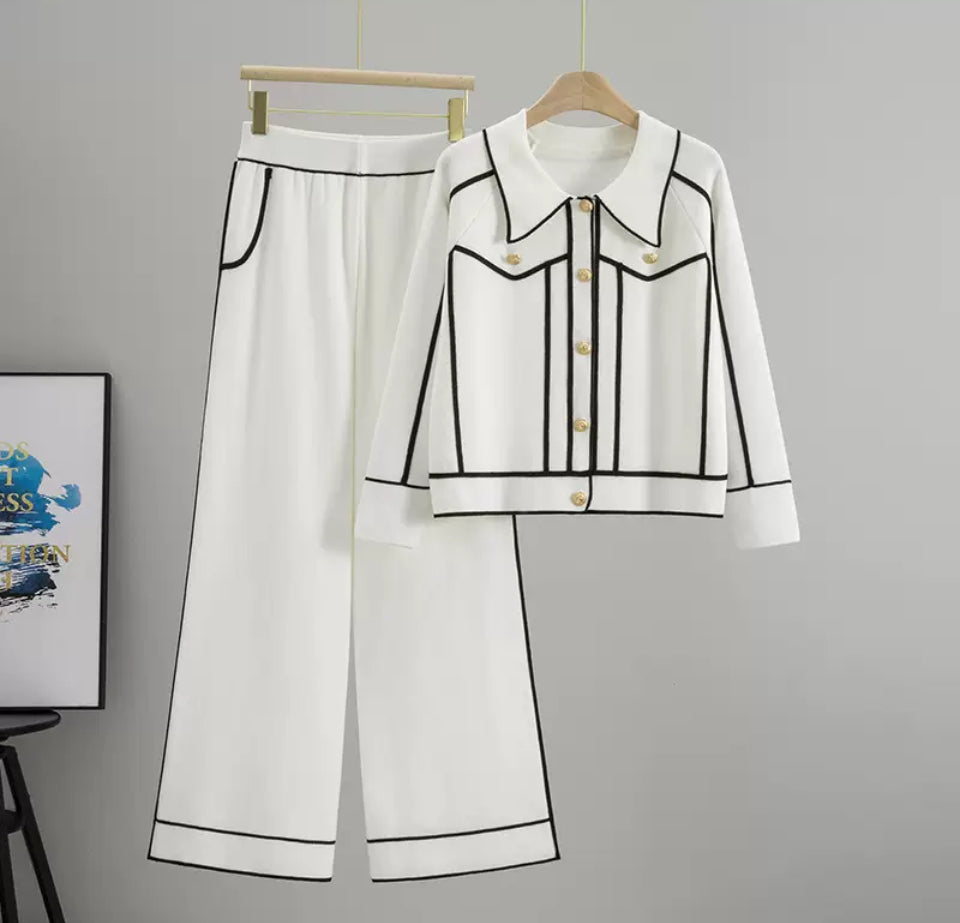 Women’s striped luxury co-ord set